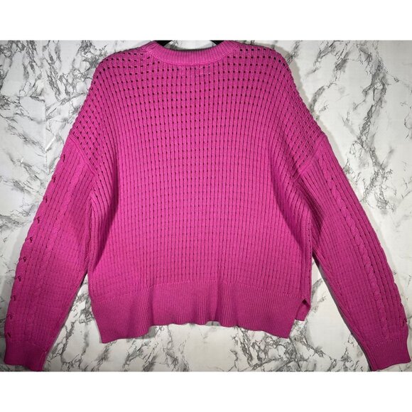 ON 34th Womens Pink Knit Sweater Large - Picture 2 of 8